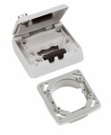 Uzamykatelný kryt pro zapušt.box IP44, 90x35x90mm,barva šedá