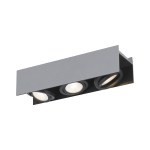 Vidago Pro / 3flg., DALI dimmable 3x9W 3000K silver IP20