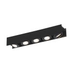 Vidago Pro / 5flg., DALI dimmable 5x9W 3000K black IP20