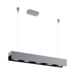 Vidago Pro DALI dimmable 5x9W 4000K silver /black IP20