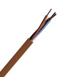 Vodič H05VV-F 3 G 1,5mm2 hnědý