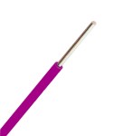 Vodič H07V-U PVC, stíněný fólií (Ye) 1,5mm², fialová