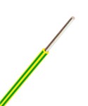 Vodič H07V-U PVC, stíněný fólií (Ye) 2,5mm², žluto-zelená