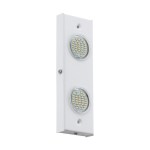 Wall luminaire Pasteri Pro 2 x 2,5W white glossy IP20