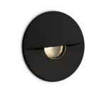 Wally LED, 1W,50lm,3000K,IK08,350mA,IP65,36°,dimmable,black