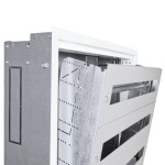 Zapuštěný rám s dveřmi S3 2U-07