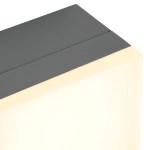 ZELDA LED LED čtvercové Large 12W 740 lm 3000K IP54 antracit