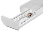 Zero LED 1x14W, 4000K, 2014lm, Ra>80, IP40, mikroprisma,bílá