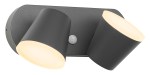 Zeta LED Round Double PIR 20W 1300lm 3000K IP54 antracit