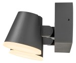 Zeta LED Round Double PIR 20W 1300lm 3000K IP54 antracit