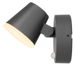 Zeta LED Round Single PIR 12,5W 800lm 3000K IP54 antracit