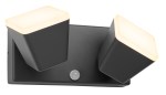 Zeta LED Square Double PIR 20W 1300lm 3000K IP54 antracit