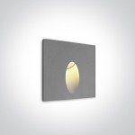 Zoe-Q LED 3W 3000K, IP54, grau